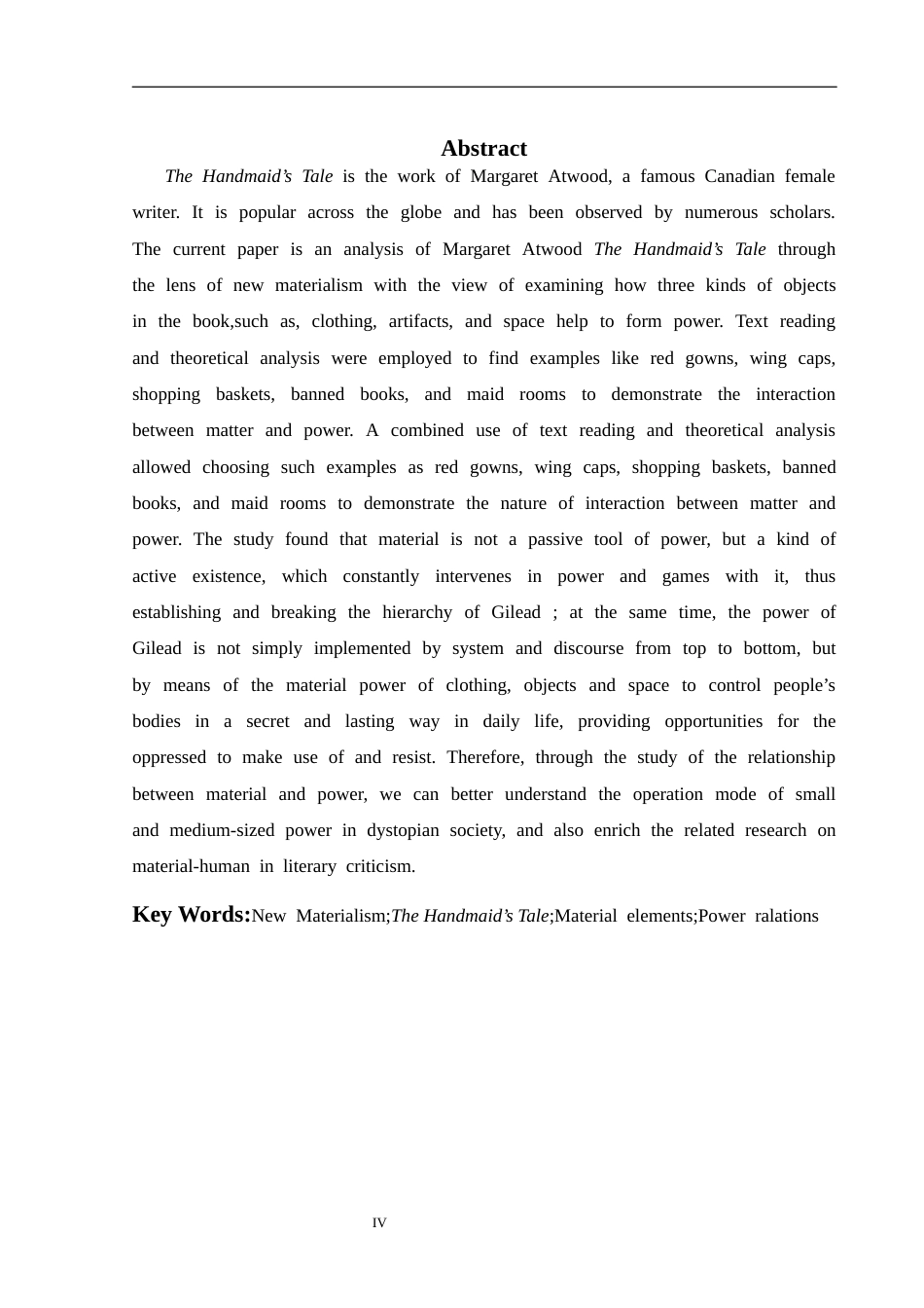 26年WH英语 新物质主义视角下《使女的故事》中物质与权力的分析 Material and Power in The Handmaid's Tale under the New Materialist Perspective.0.62-AI9.96-约40965字符.docx_第4页