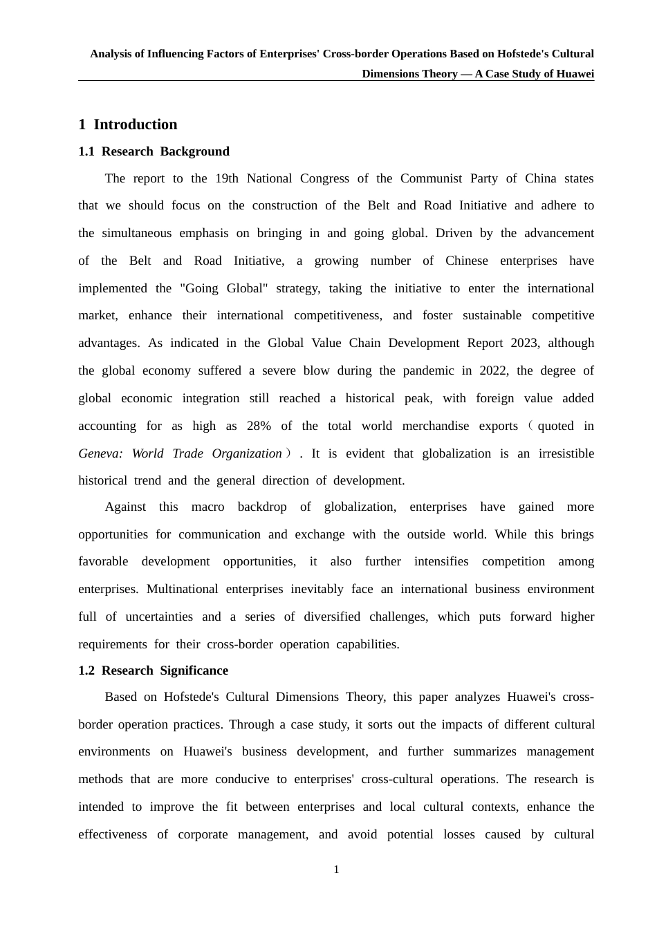 26年WH商务英语会计 基于Hofstede文化维度理论的企业跨国经营影响因素分析--以华为2.9- A I28.92_1为例-约40009字符.docx_第6页