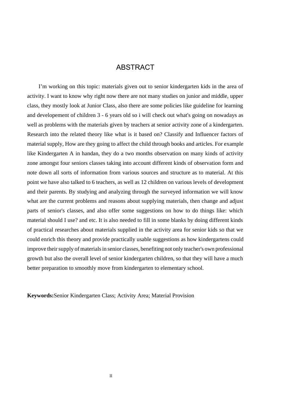 26年WH学前教育本科 大班幼儿活动区材料投放现状研究13.56-AI0.0(9108字).docx_第2页