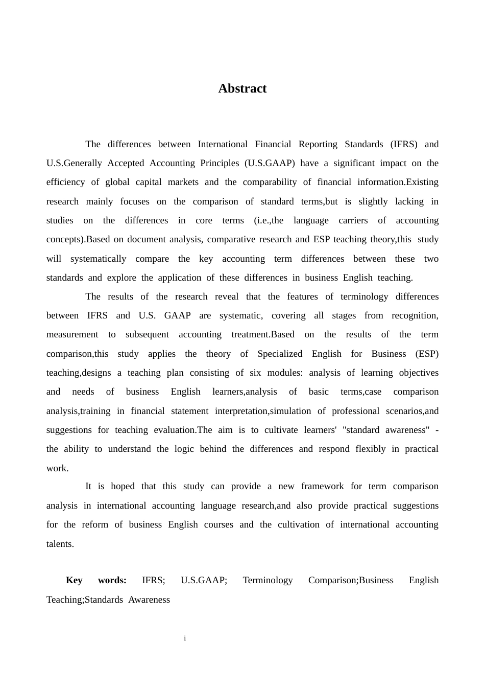 26年WH商务英语会计  国际财务报告准则（I F R S）与美国通用会计准则（ G A A P）关键术语对比及其在商务英语教学中的应用0.49- A I15.19_1-约41098字符.docx_第2页