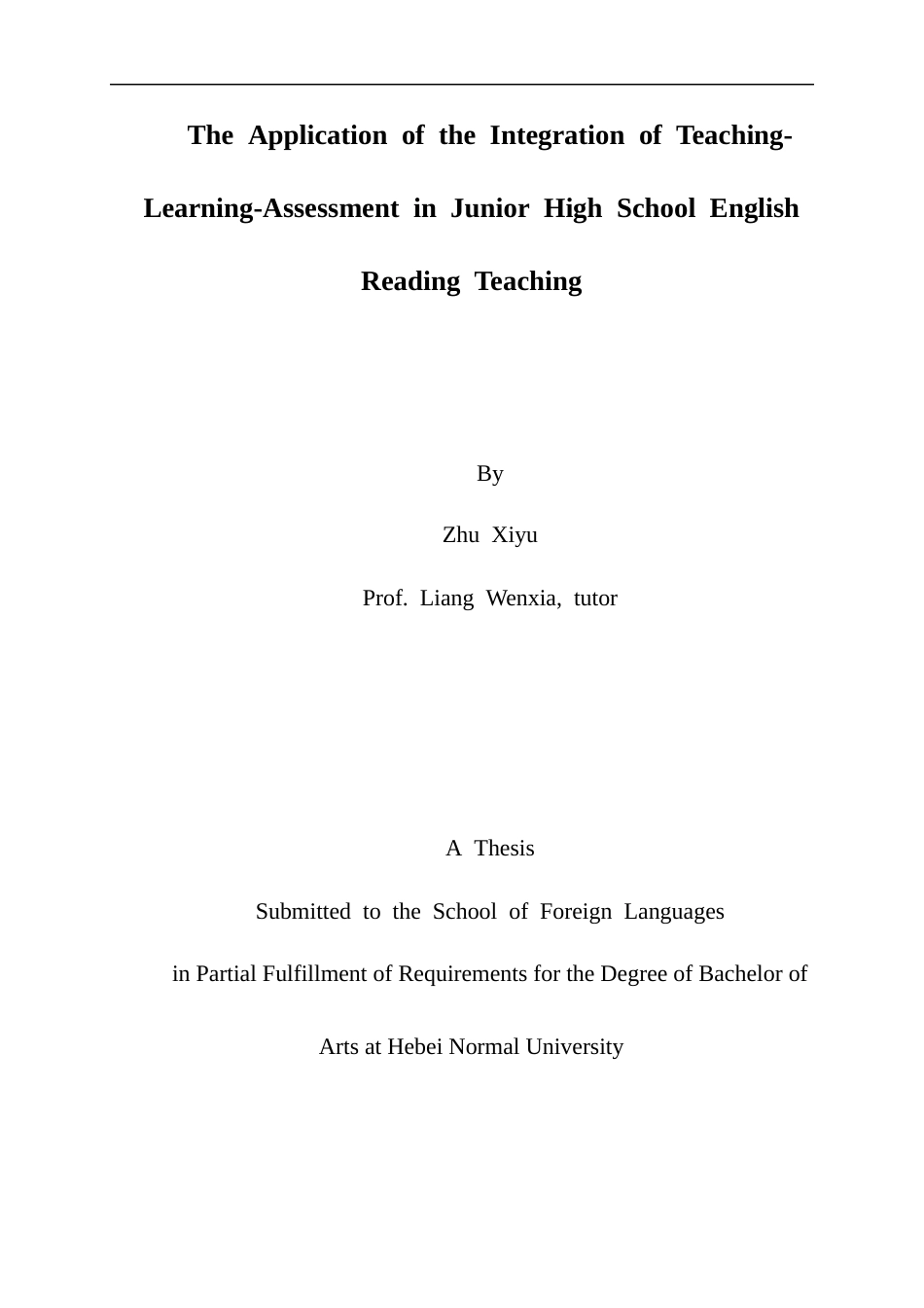 26年WH英语 The Application of the Integration of Teaching-Learning-Assessment in Junior High School English Reading Teaching 基于教-学-评一体化的初中英语阅读教学6.71-AI20.2-英语教-学-评一体化在初中英语阅读教学中的应用基础教-学-体化的初中英语阅读教学6.71-AI20.2-约52989字符.docx_第3页