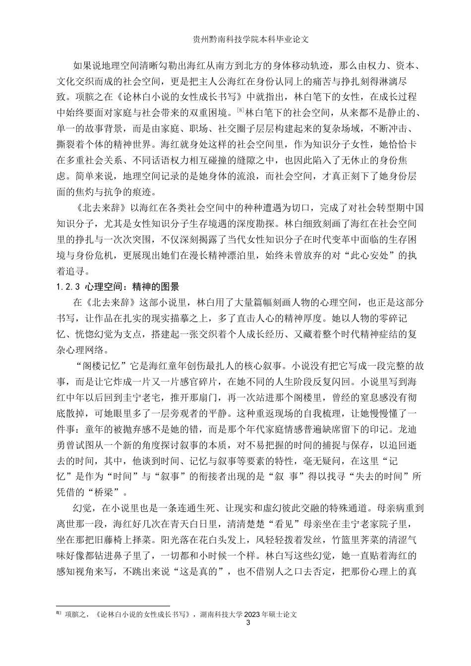 26年WH汉语言文学 林白《北去来辞》中的空间叙事研究11.17-AI8.59(15067字).docx_第6页