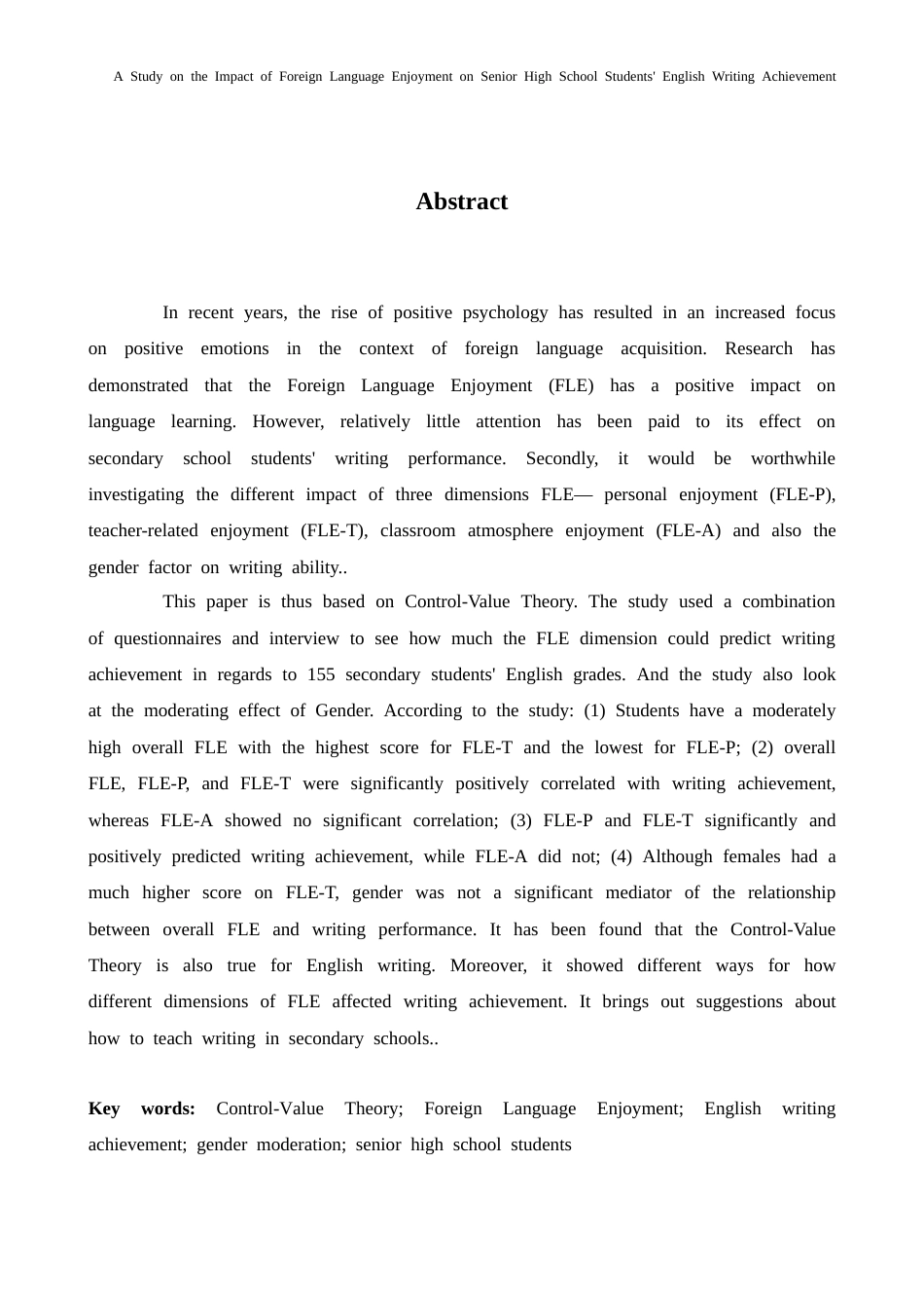 26年WH英语 外语愉悦对高中生英语写作成绩的影响研究1.69- A I1.19-约39206字符.docx_第3页