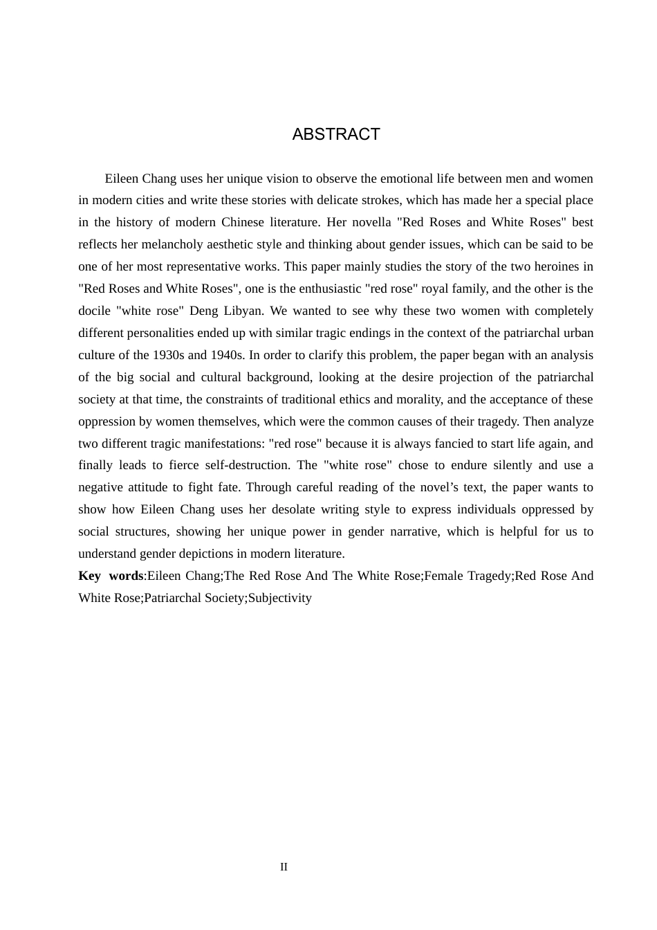 26年WH汉语言文学 “蚊子血”与“明月光”——论《红玫瑰与白玫瑰》中的女性悲剧6.59-AI16.64(18090字).docx_第2页