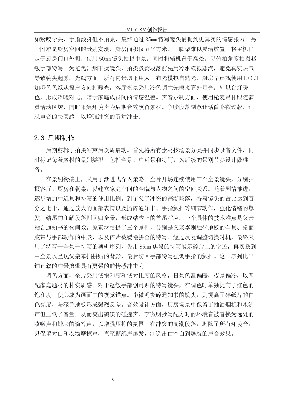 26年WP戏剧影视导演 毕业作品《无言拾光》中景别对人物形象的塑造作用-AI(17035字).docx_第9页