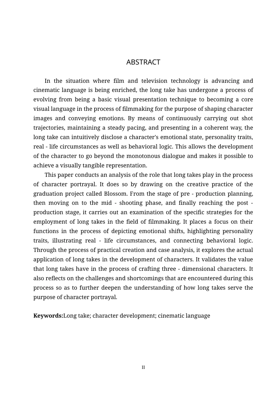 26年WP影视技术 毕业作品《绽放》中运动镜头对人物塑造的作用-AI(33138字).doc_第2页