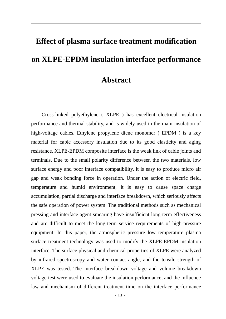 26年WP电气工程及其自动化 等离子体表面处理改性对于XLPE-EPDM绝缘界面性能影响14.22-AI13.27.doc_第3页