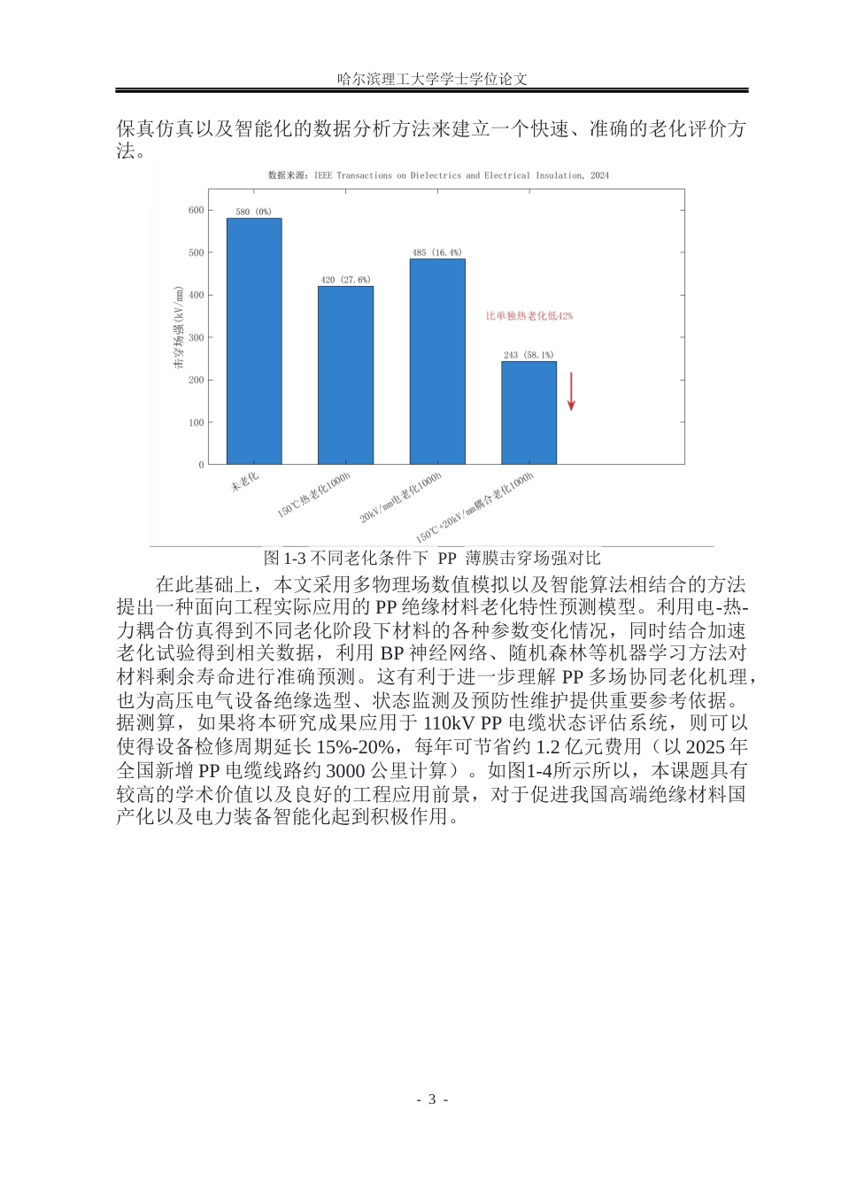 26年WP电气自动化 基于智能算法与多物理场耦合的PP绝缘材料老化特性研究(23827字).docx_第7页