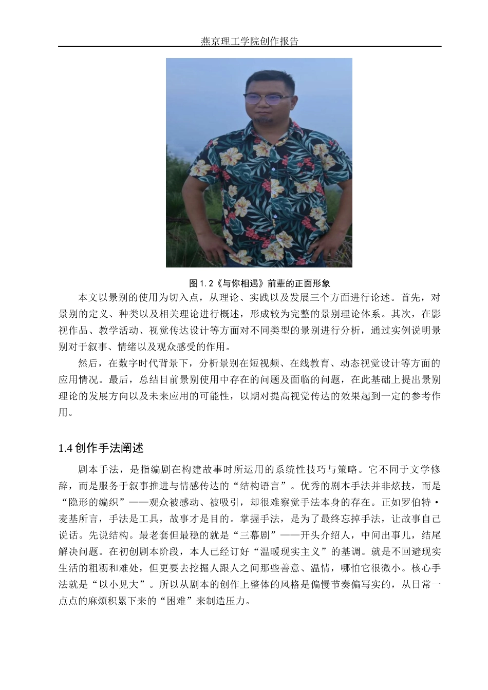 26年WP广播电视编导 毕业作品《与你相遇》中景别的运用阐述7.12-AI11.85(26631字).docx_第8页