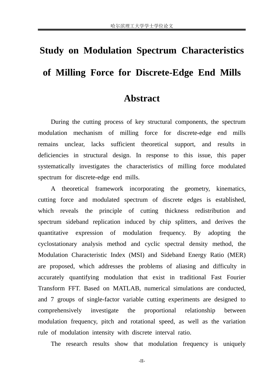 26年WP智能制造工程 离散刃立铣刀铣削力调制频谱特性研究0.86-AI14.55(44025字).docx_第2页