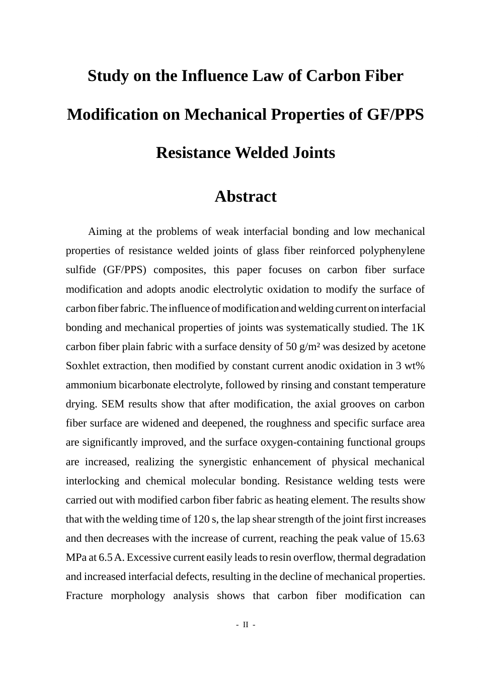26年WP工程力学 碳纤维改性对GFPPS电阻焊接头力学性能的影响规律研究7.21-AI10.82(37825字).docx_第3页