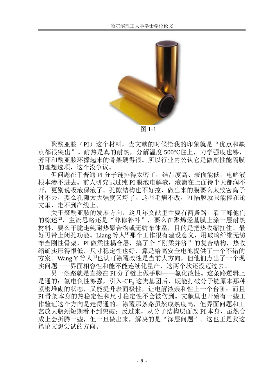 26年WP电子科学与技术 基于氟化聚酰亚胺基高性能锂离子电池隔膜研究8.01-AI7.68_1(24034字).docx_第7页