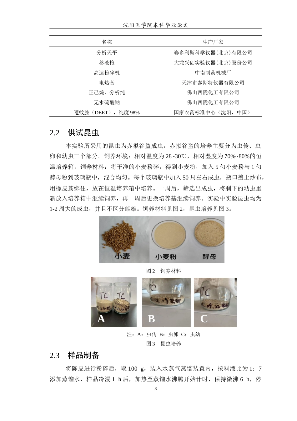 26年WP中药学 青皮和陈皮的挥发油提取物对赤拟谷盗的趋避活性研究14.03-AI(7015字).docx_第9页