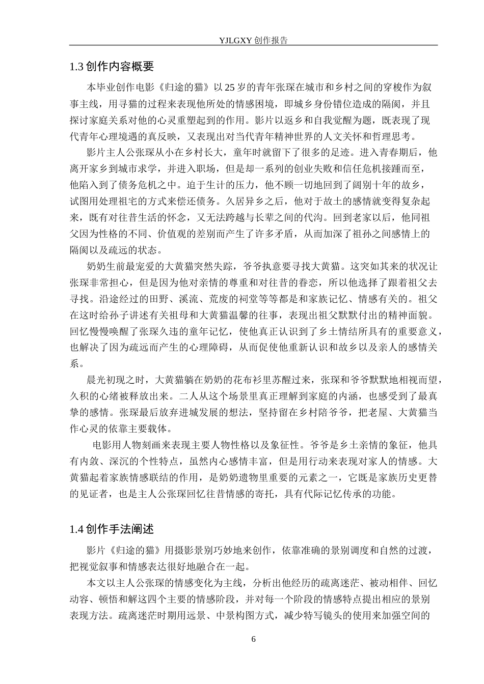 26年WP摄影 毕业作品《归途的猫》中景别的运用0.69-AI0.38(19554字).docx_第6页