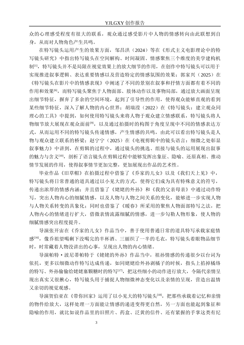 26年WP广播电视编导 毕业作品《旧草帽》中特写镜头对叙事的作用阐述4.19-AI2.69(38855字).docx_第6页