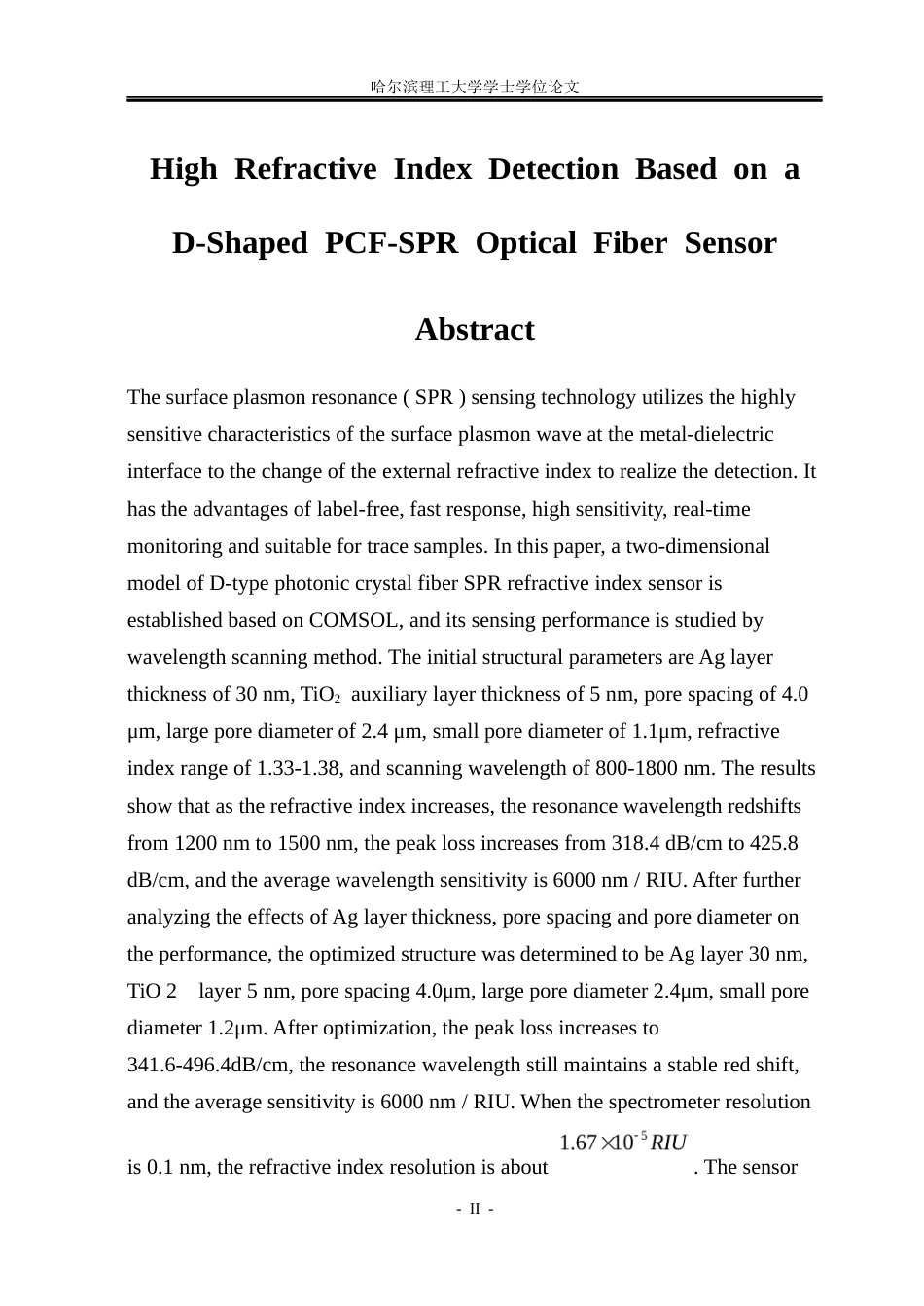 26年WP光电信息科学与工程 基于D型PCF-SPR光纤传感器的高折射率检测5.84-AI19.61(31461字).docx_第2页