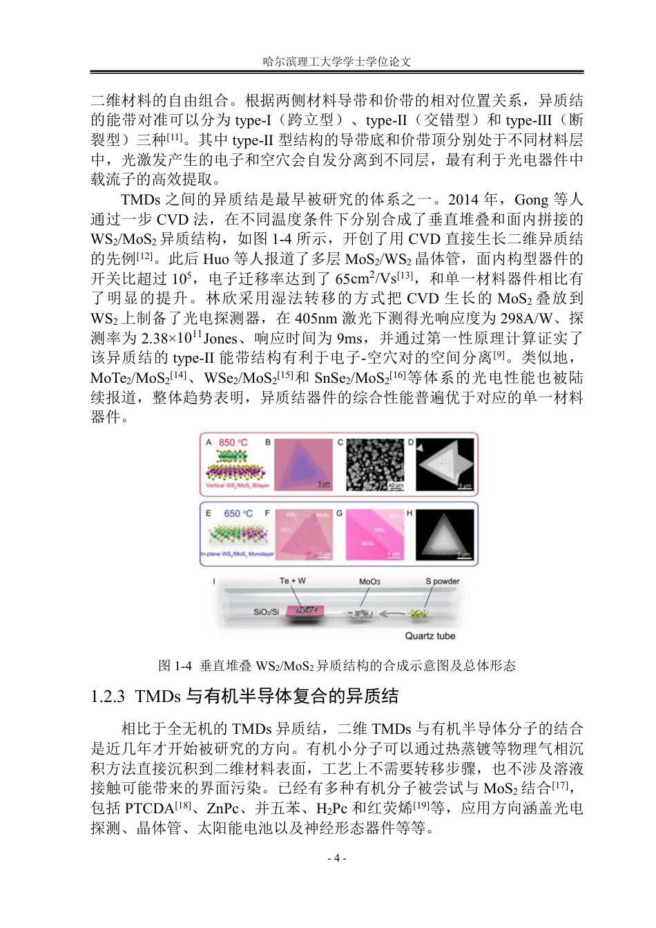 26年WP电子科学与技术 二维CuPcMoSe2异质结的制备及其光电性能的研究6.1-AI15.33_1-约42466字符.pdf_第9页
