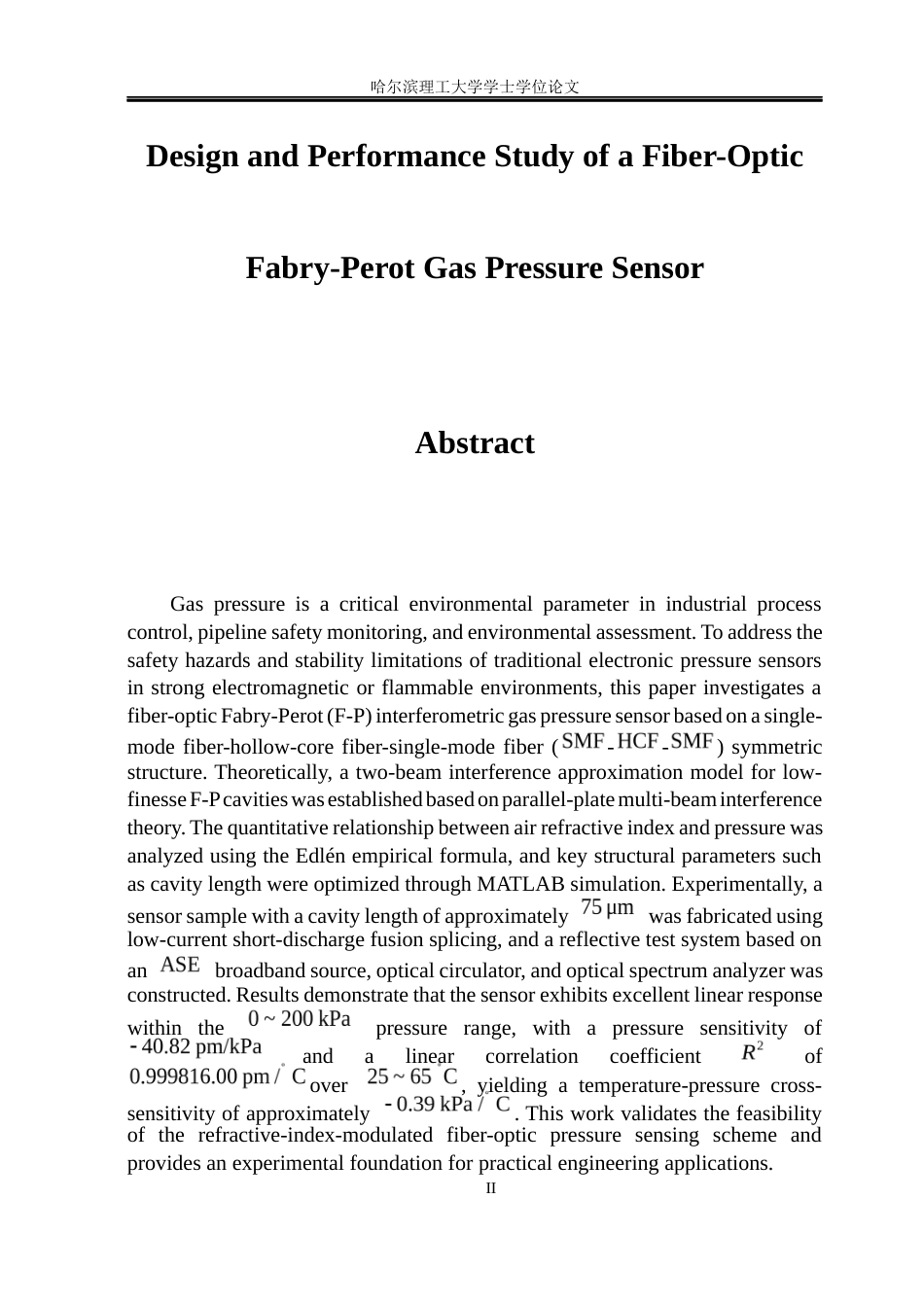 26年WP测控技术与仪器 F-P干涉型光纤气压传感器设计及性能研究5.17-AI0.74(30990字).docx_第2页