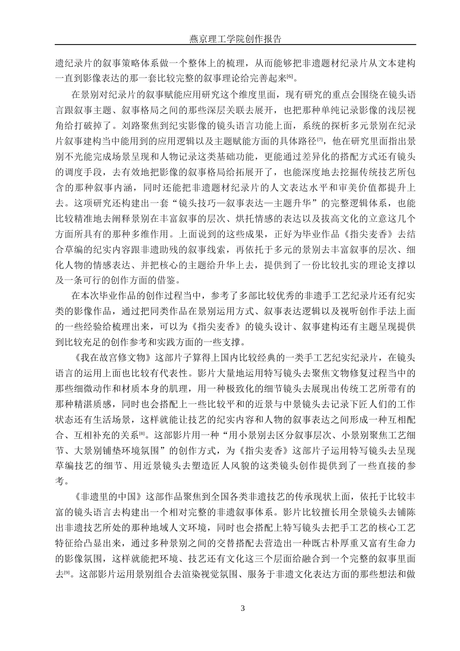 26年WP广播电视编导 毕业作品《指尖麦香》中景别对叙事的阐述0.27-AI0.7(31059字).docx_第6页
