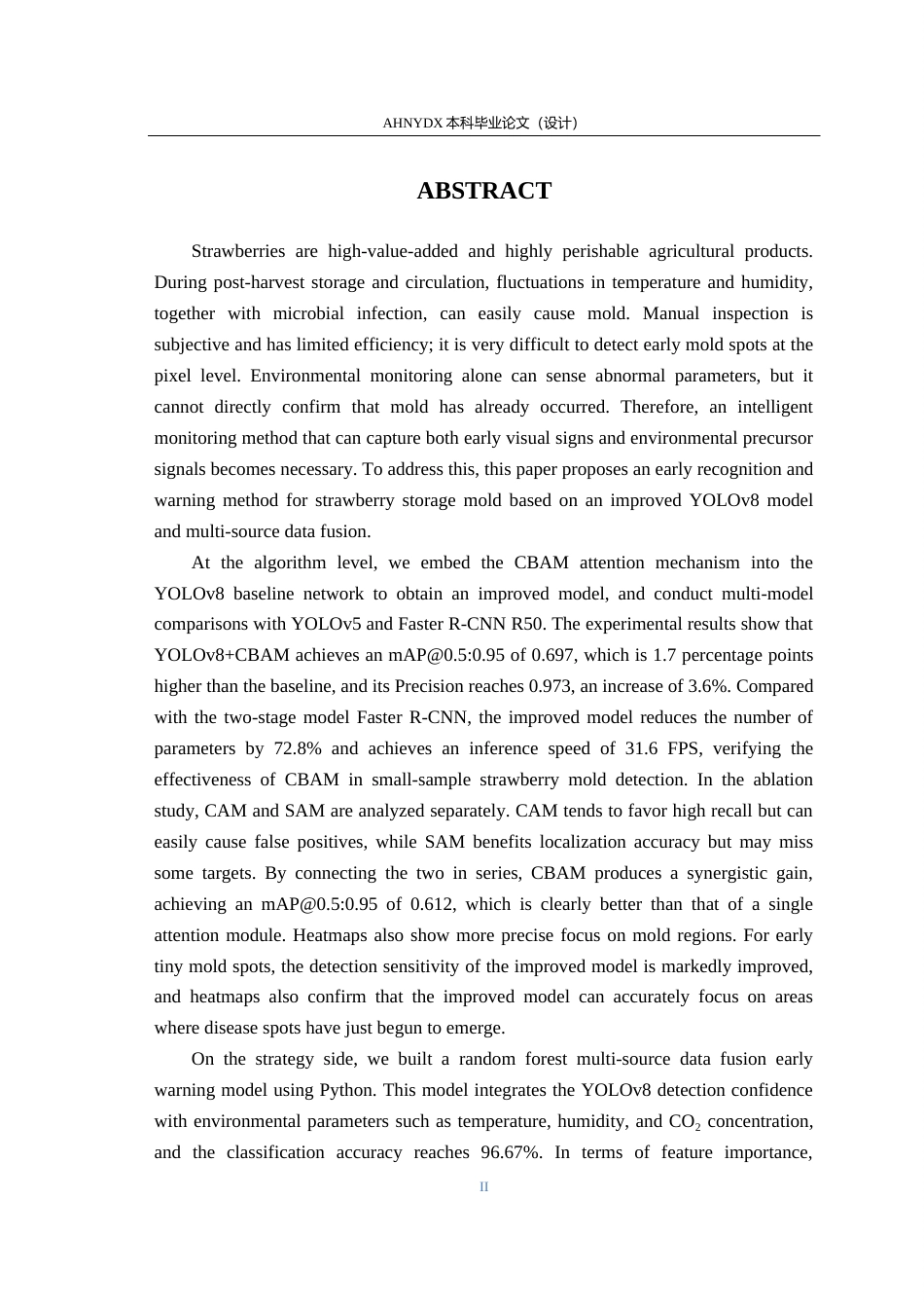 26年WP计算机科学与技术 基于YOLOv8与多源数据融合的草莓仓储霉变早期识别与预警系统6.64-AI通过(20481字).docx_第5页
