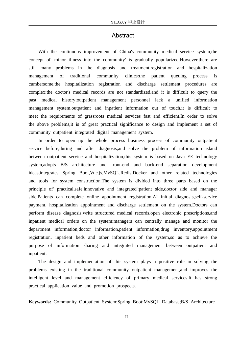 26年WP计算机科学与技术 基于Spring Boot的社区医院管理平台的设计与实现18.57-AI19.51_1(21367字).docx_第2页