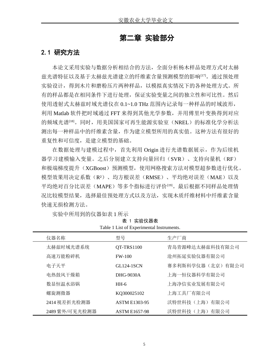 26年WP木材科学与工程 样品制备形态对杨木太赫兹光谱特征及其纤维素含量预测模型的影响12.16-AI通过(17119字).docx_第8页