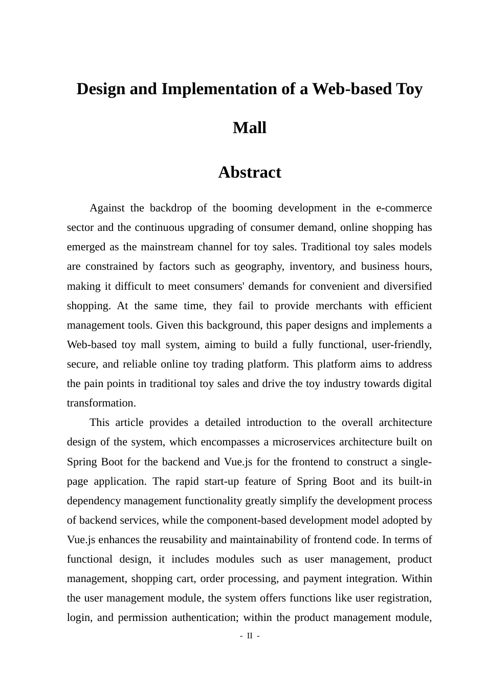 26年WP软件工程 基于Web的玩具商城的设计与实现14.39-AI17.35.docx_第2页