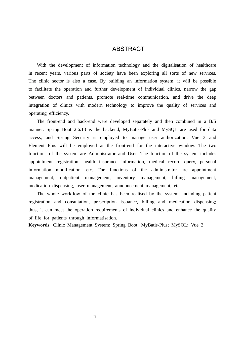 26年WP计算机科学与技术 基于Spring Boot的林枫诊所管理系统的设计与实现4.9-AI0.41_1(18723字).docx_第2页