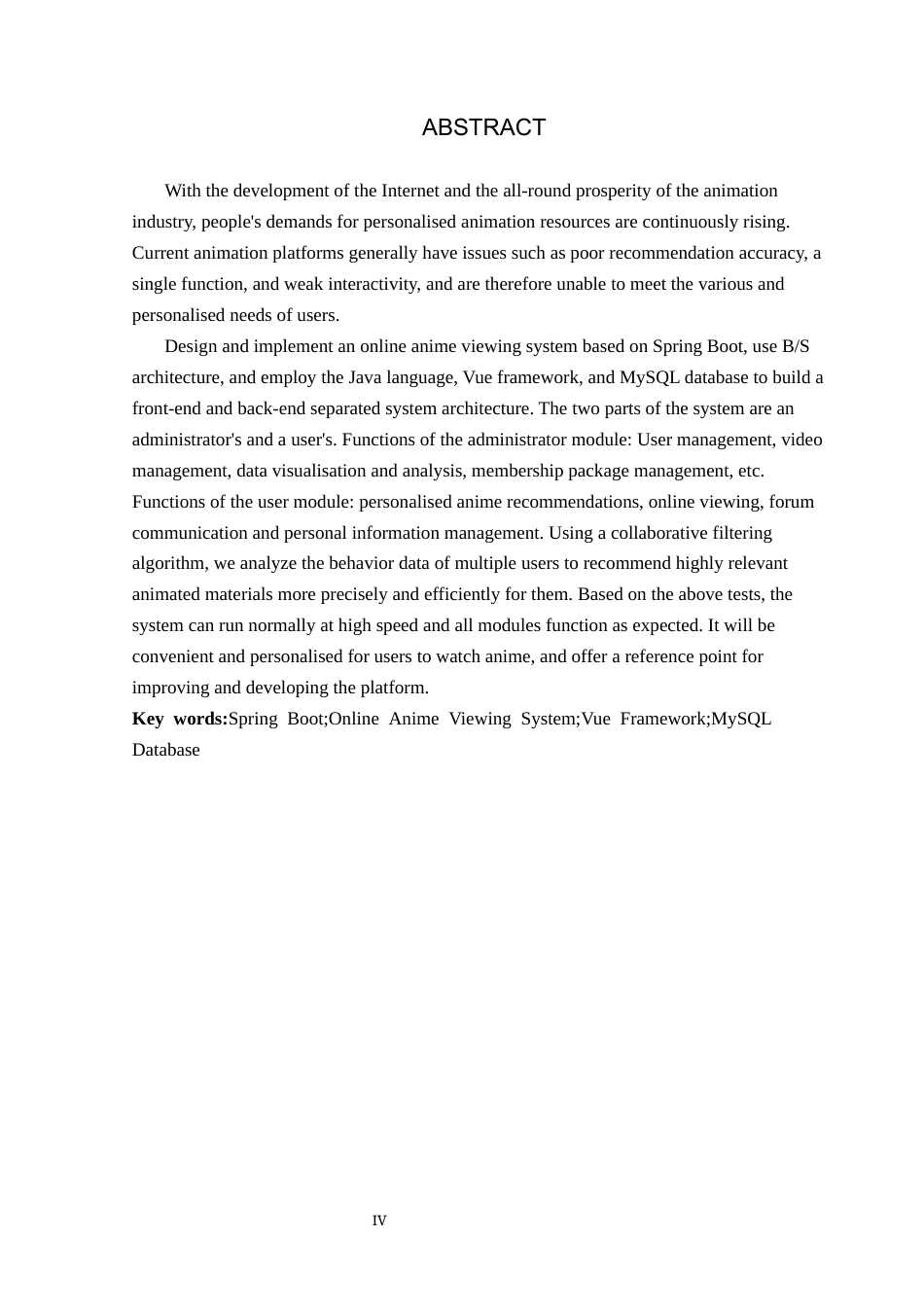 26年WP计算机科学与技术 基于Spring Boot的在线动漫观看系统的设计与实现16.49-AI7.04_1(20133字).docx_第2页