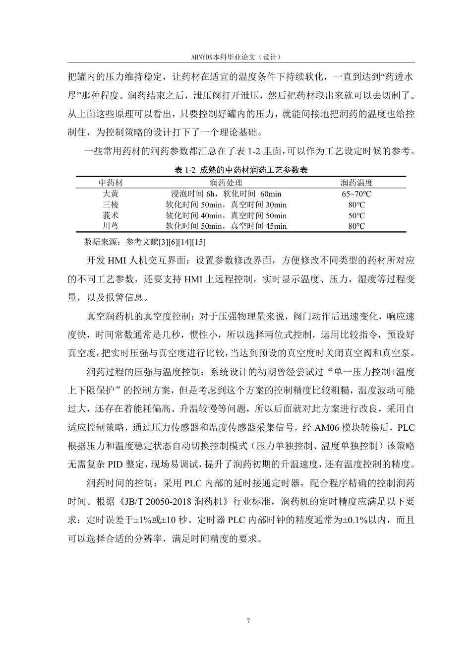 26年WP电气工程及其自动化 中药材润药机控制系统设计与实验5.25-AI通过-约18333字符.pdf_第10页