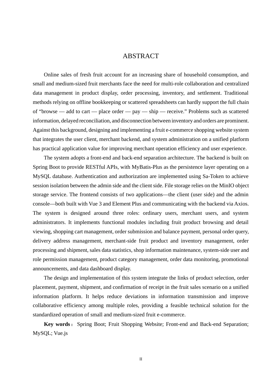 26年WP计算机科学与技术 基于Spring Boot的飘香水果购物网站系统的设计与实现5.3-AI42.86_1(19512字).docx_第2页