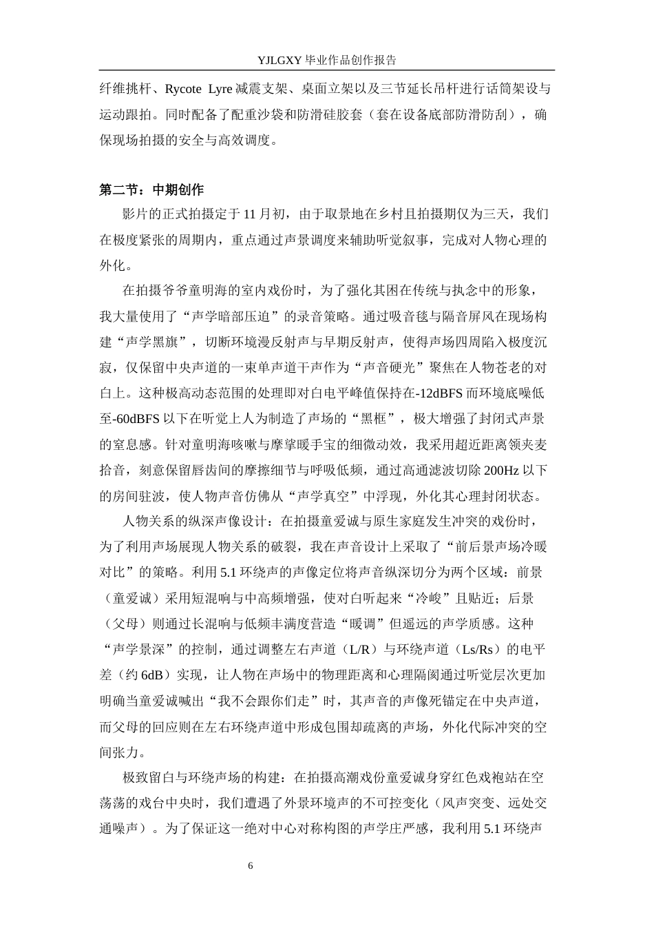 26年WP影视技术 毕业作品《朱颜辞镜》中5.1环绕声（surround）对影片叙事的作用-AI(43309字).docx_第9页