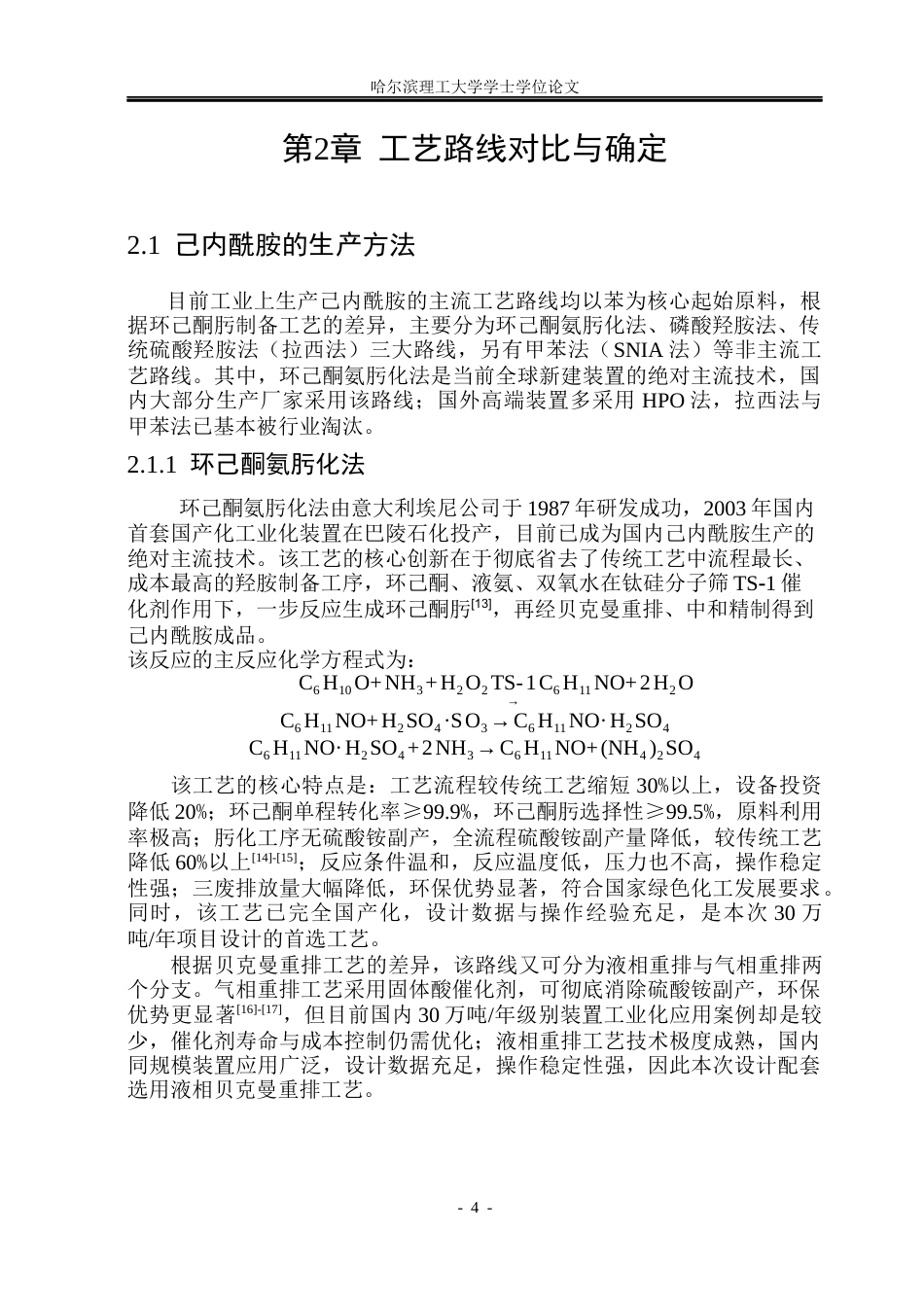 26年WP化学工程与工艺 年产30万吨己内酰胺的生产工艺设计10.01-AI24.22_1(24150字).docx_第9页