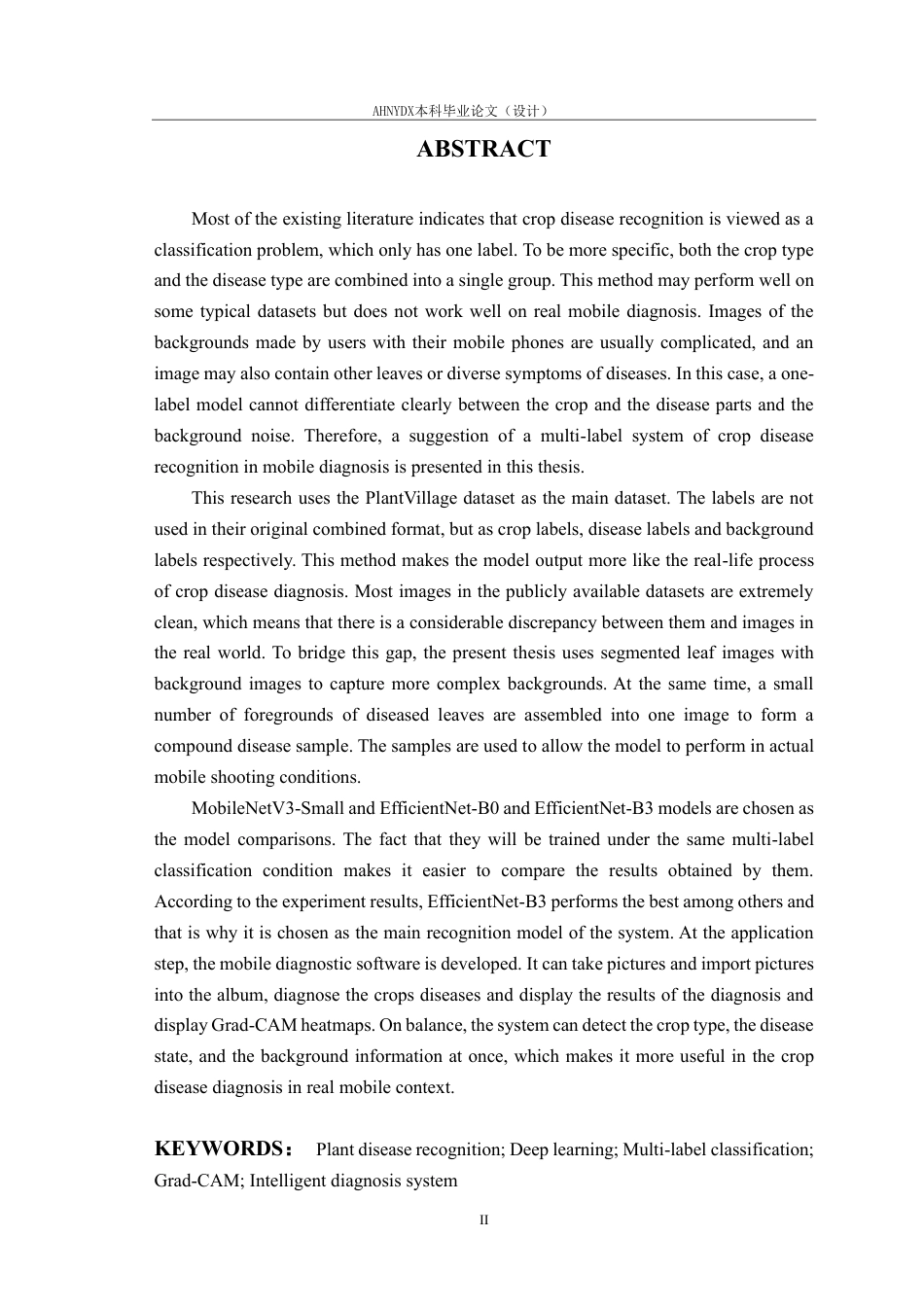 26年WP计算机科学与技术 基于深度学习的多标签农作物叶片病害识别方法及移动应用设计2.65-AI通过-约29009字符.pdf_第4页