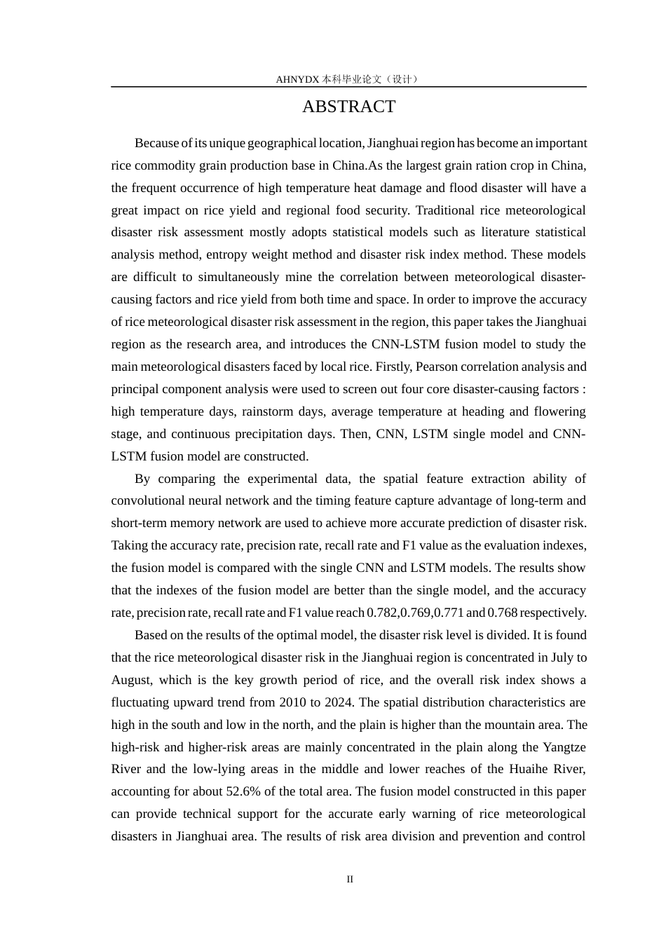 26年WP数据科学与大数据技术 基于CNN-LSTM融合模型的江淮地区水稻主要气象灾害风险评估研究9.33-AI通过(14915字).docx_第4页