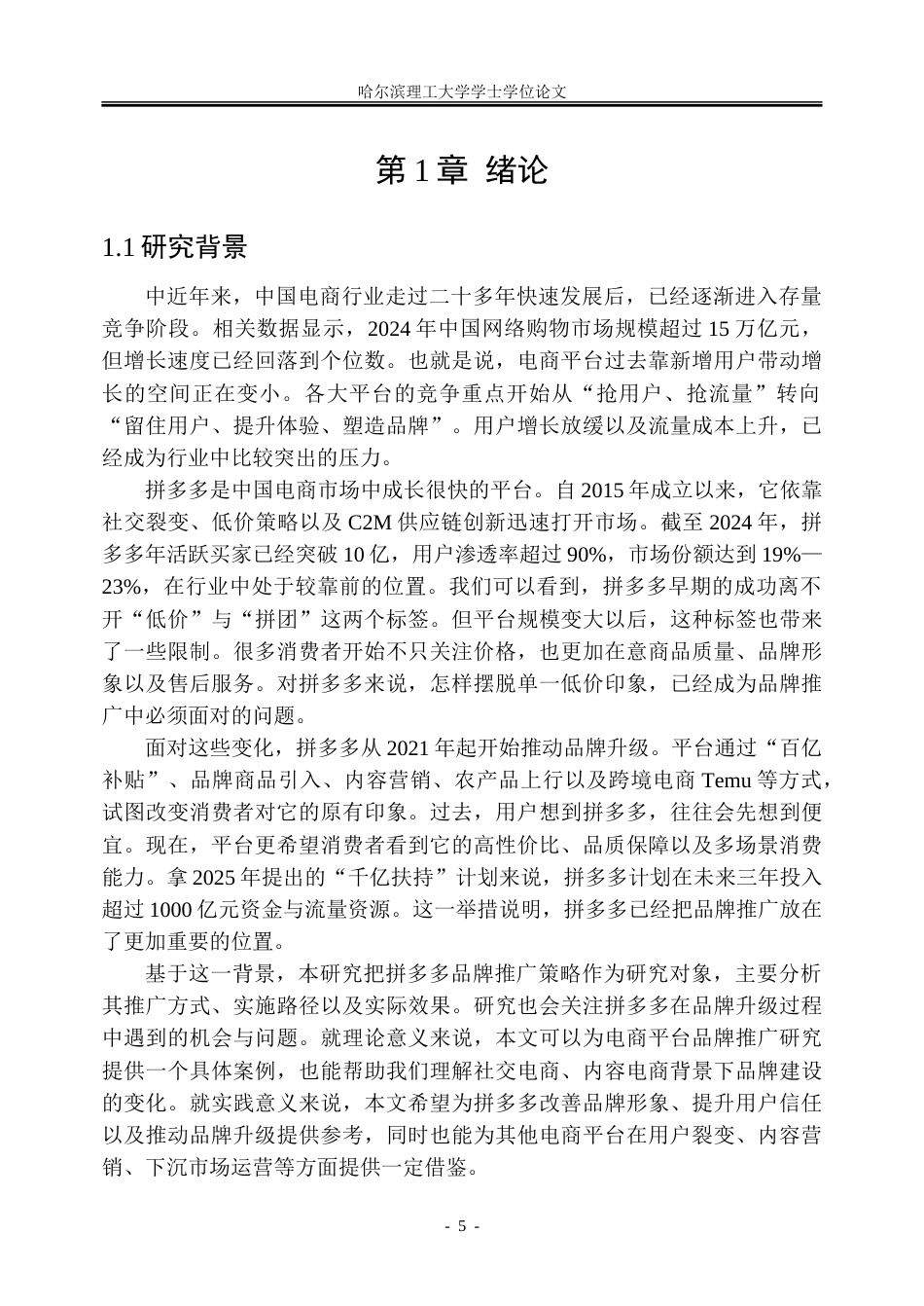 26年WP市场营销 拼多多品牌推广策略研究-AI-约33335字符.doc_第5页