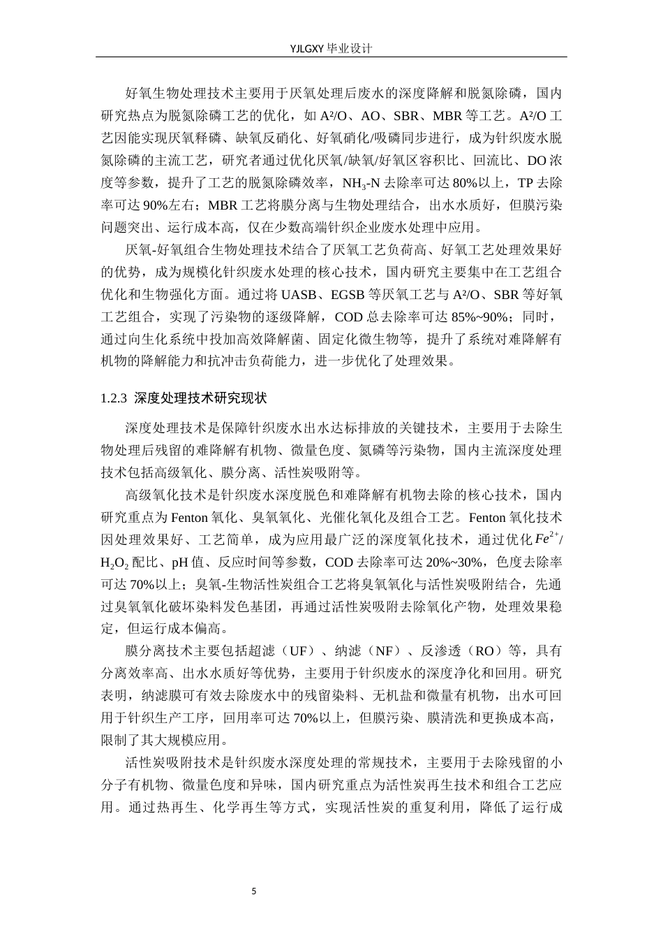 26年WP环境工程 某针织厂废水日处理量3万立方米多级处理工艺设计6.96-AI_1(40326字).docx_第10页
