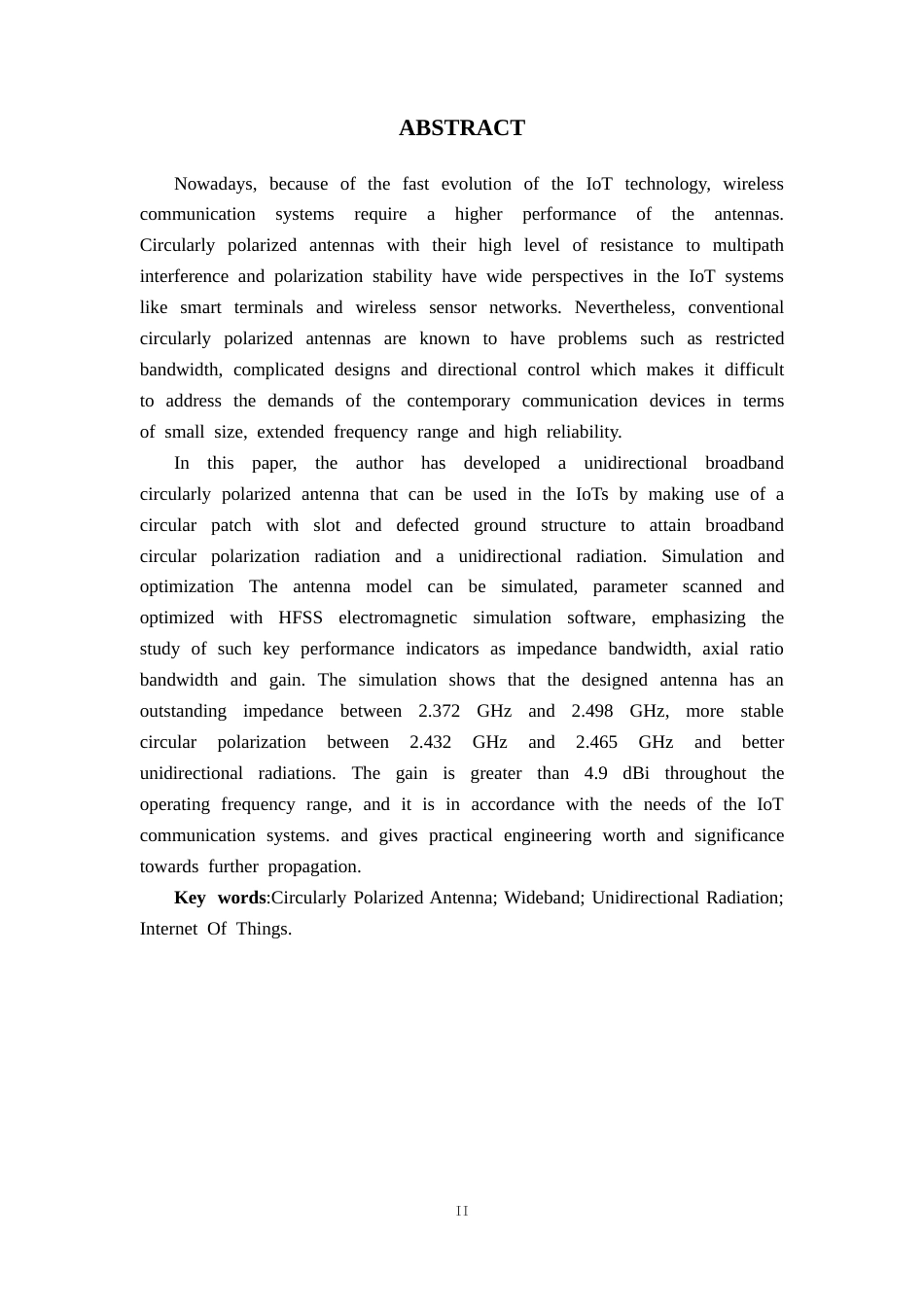 26年WH电子信息科学与技术 一种单向宽带圆极化物联网天线的设计及仿真7.03-AI10.62(10230字).docx_第3页