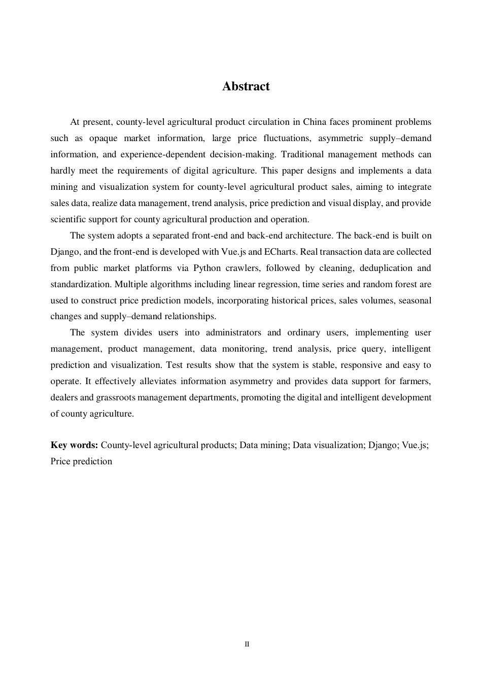 26年WH数据科学与大数据技术 县域农产品销售数据挖掘与可视化系统设计与实现15.45-AI通过_1-约25841字符.pdf_第2页