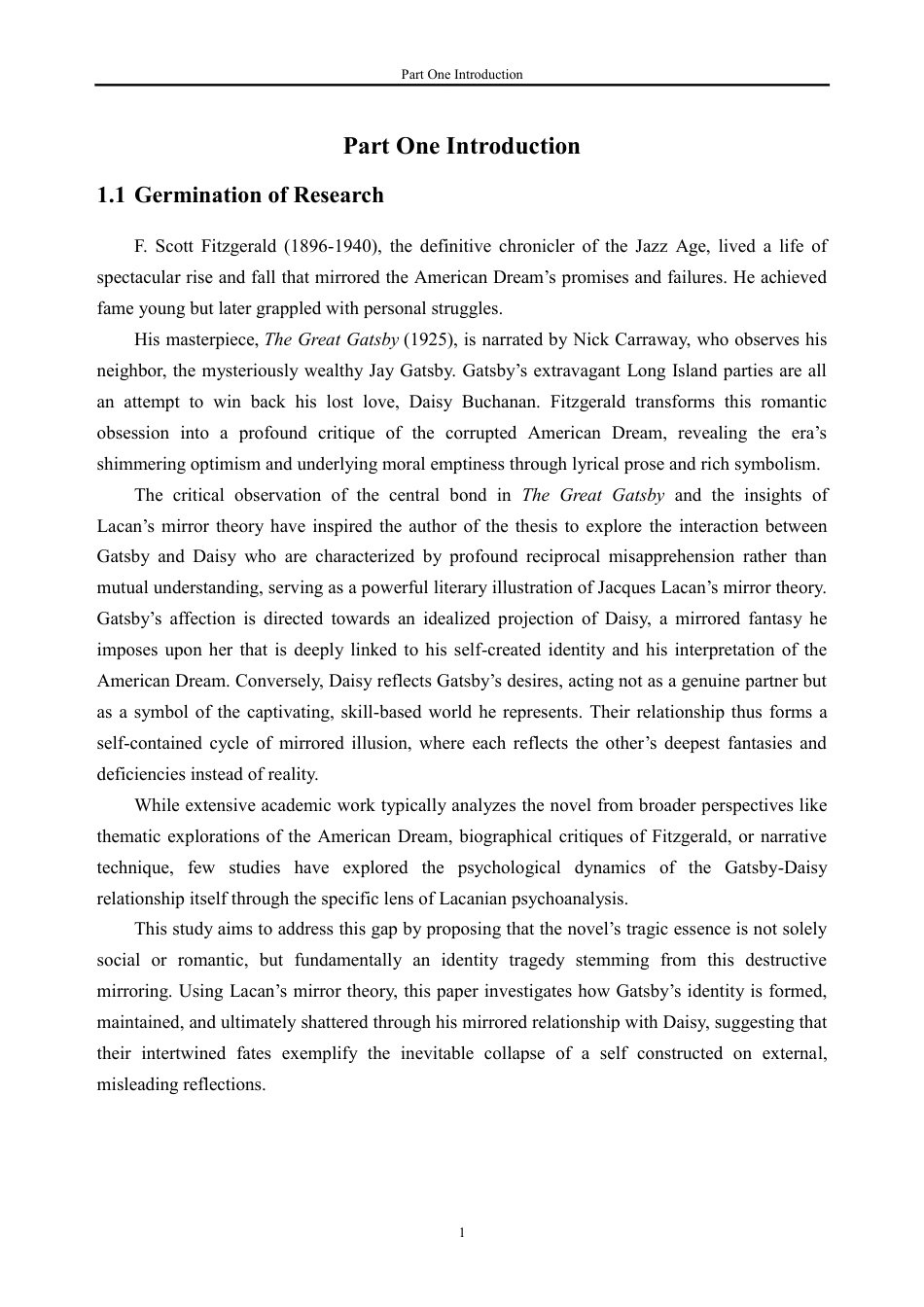 26年WH英语 镜像理论视角下关于《了不起的盖茨比》中盖茨比与黛西镜像关系的研究4.66-AI通过-约49559字符.pdf_第6页