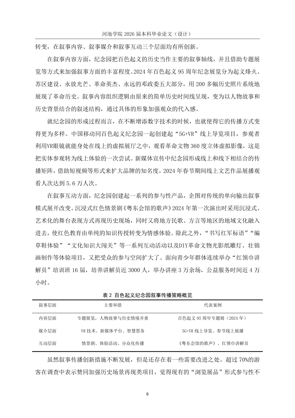 26年WH旅游管理 百色起义纪念园红色旅游叙事传播与受众认同的关联的研究13.01-AI5.31-约18763字符.pdf_第10页