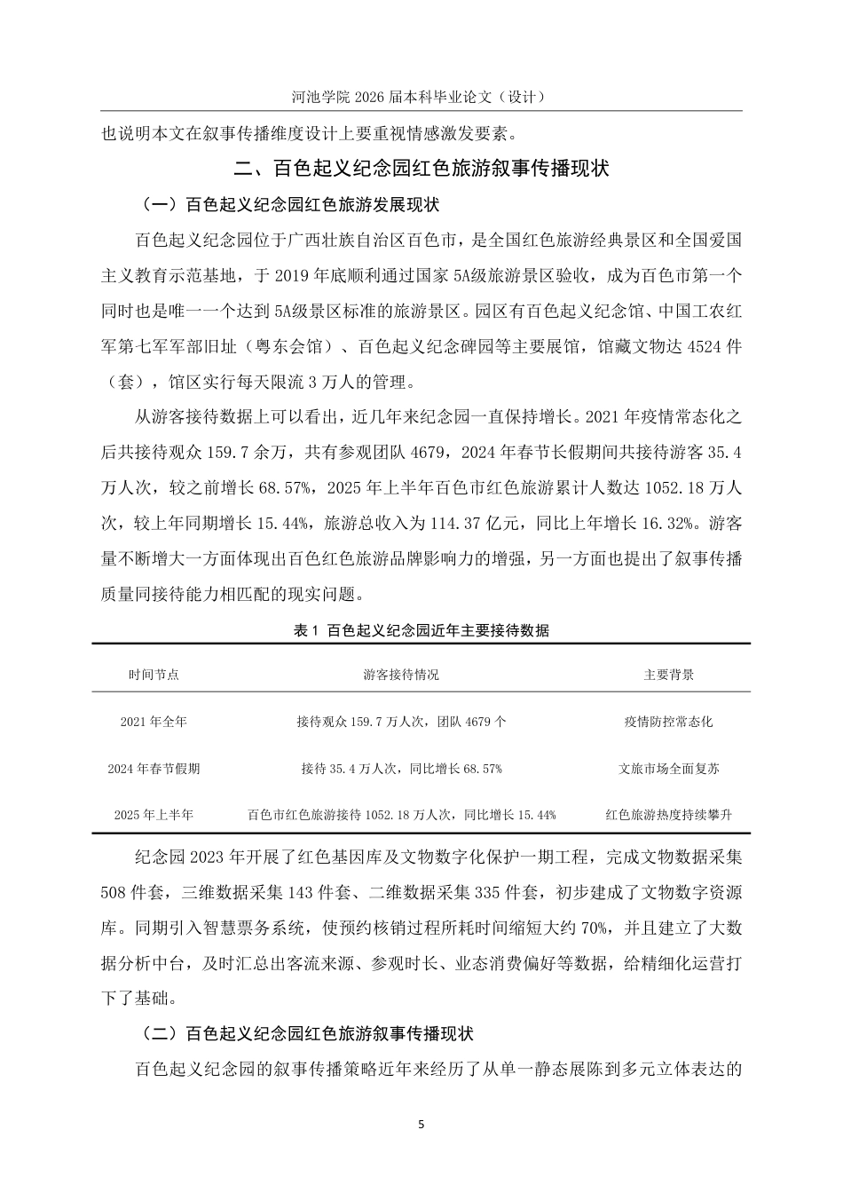 26年WH旅游管理 百色起义纪念园红色旅游叙事传播与受众认同的关联的研究13.01-AI5.31-约18763字符.pdf_第9页