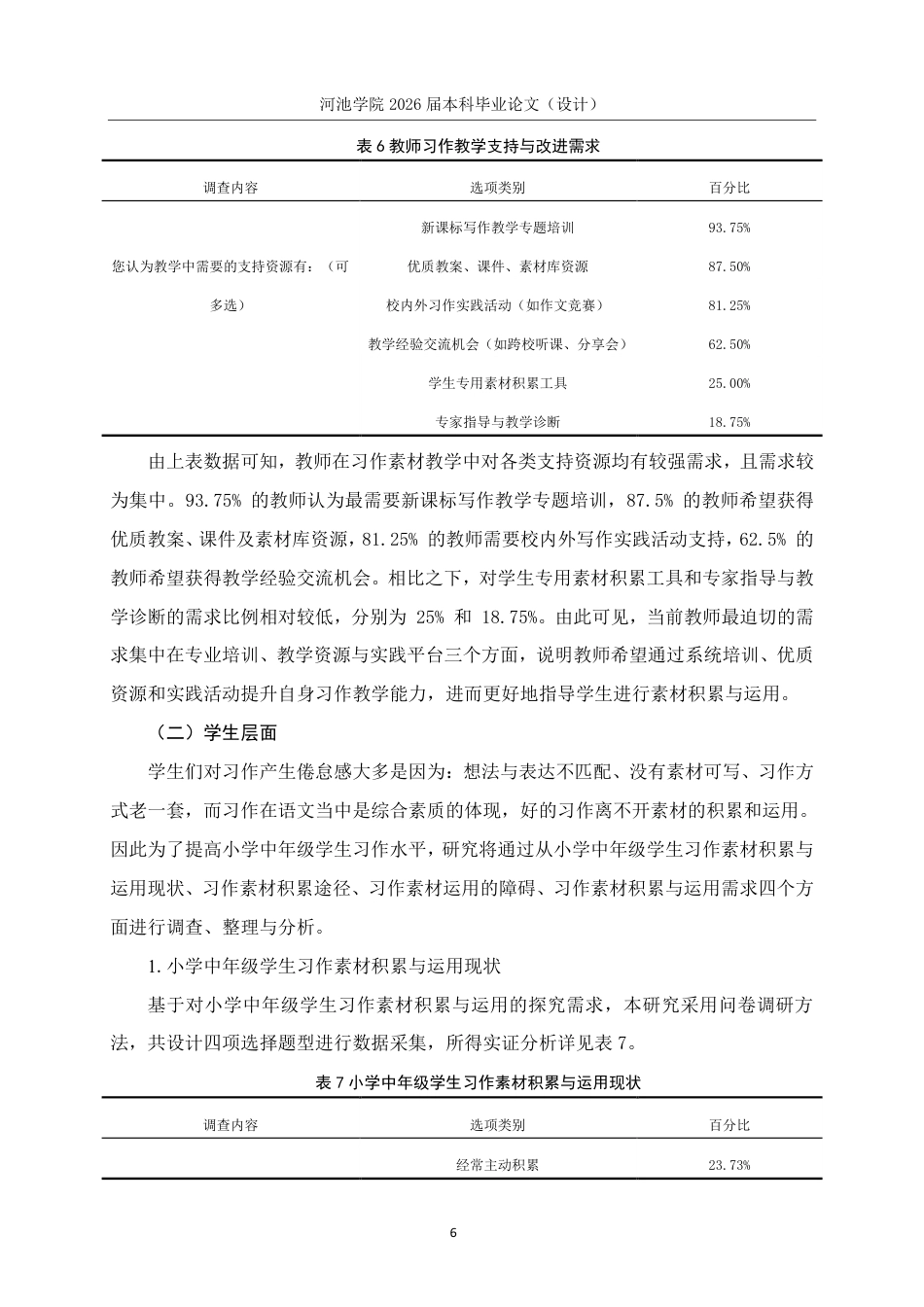26年WH小学教育(语文) 小学生习作素材积累与运用策略研究---以河池市宜州区F小学中年级为例12.31-AI15.46-约17694字符.pdf_第10页