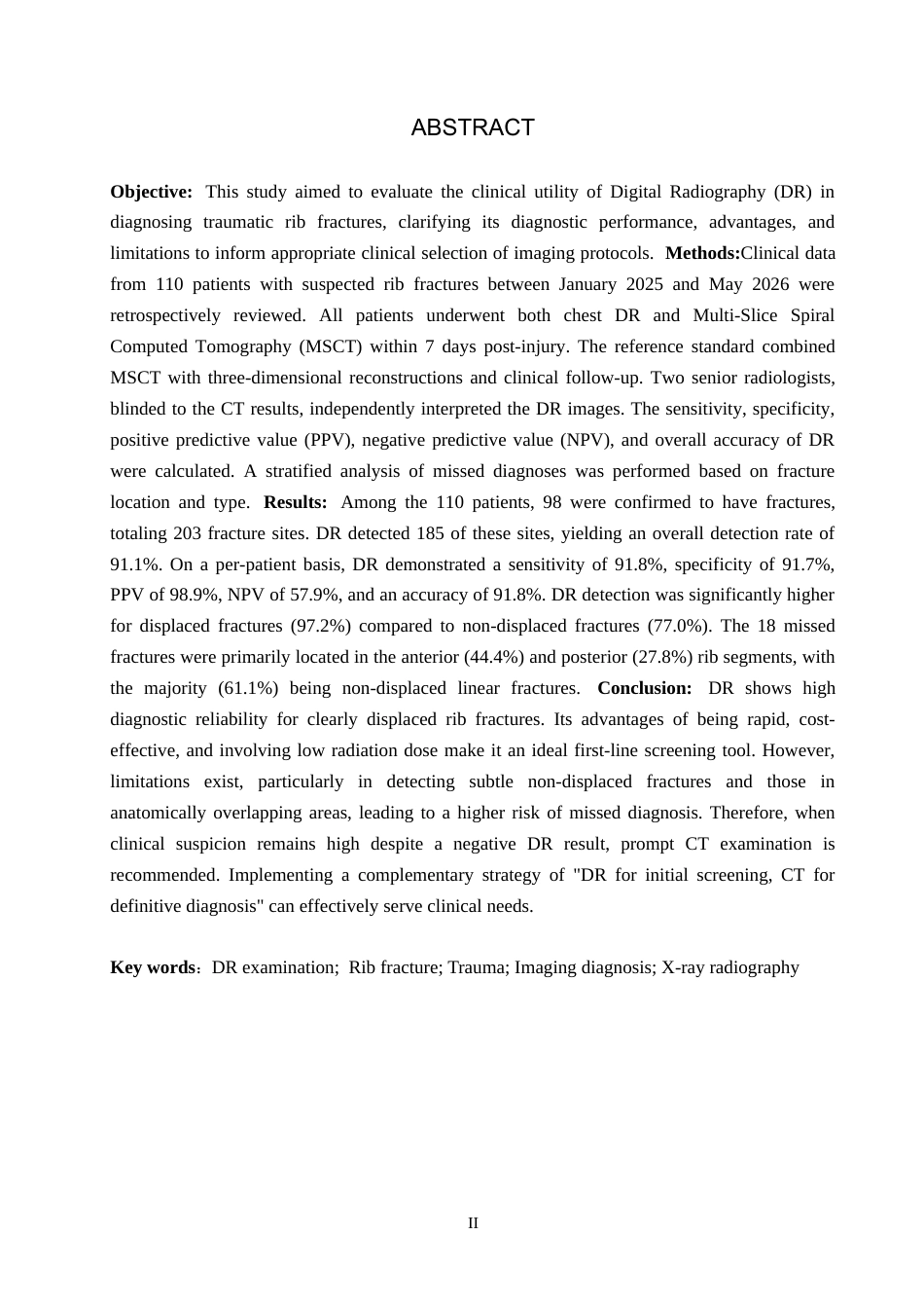 26年WH医学影像技术 DR检查技术在外伤性肋骨骨折诊断中的应用7.23-AI(10320字).docx_第2页