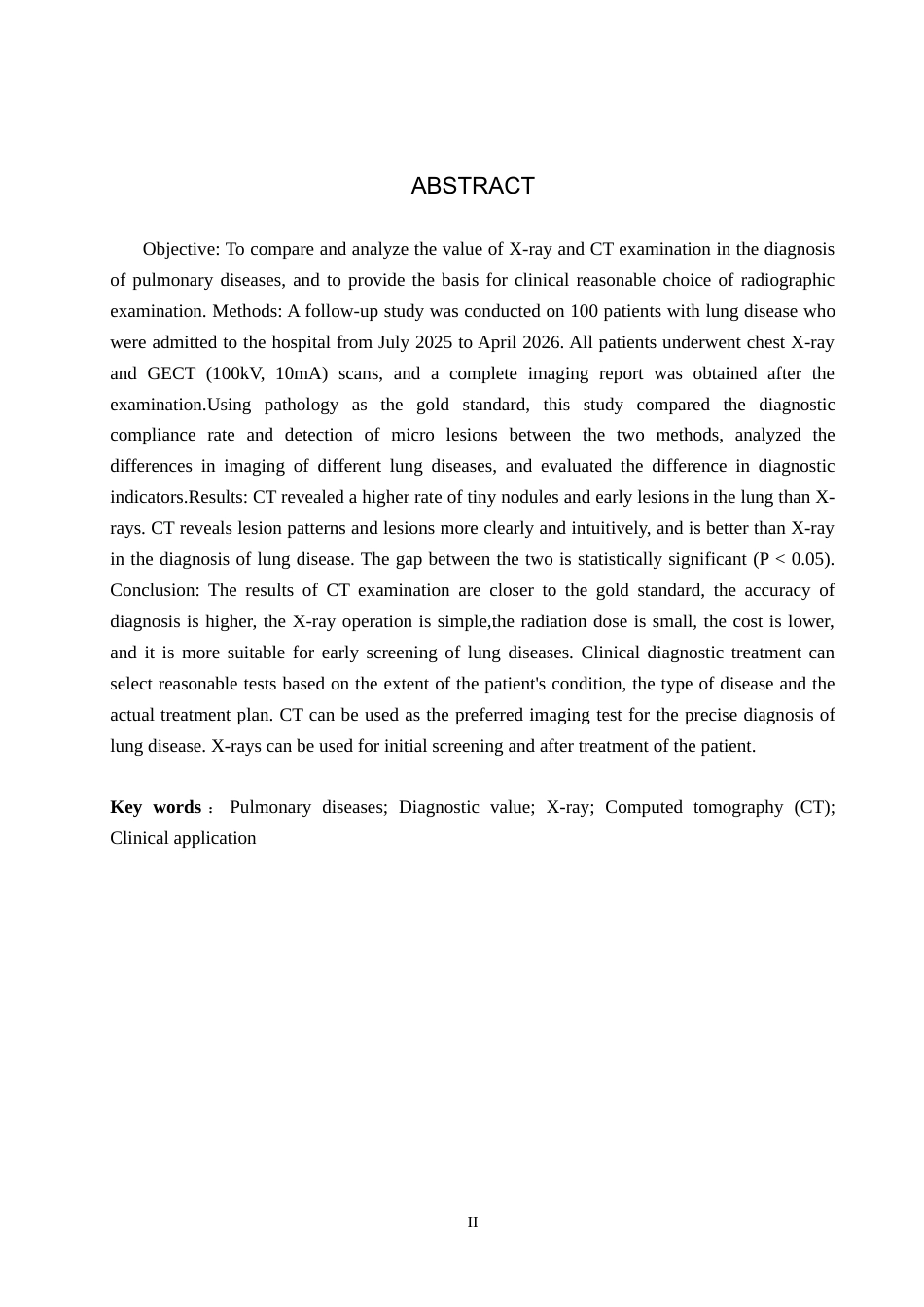 26年WH医学影像技术 X线与CT检查在肺部疾病诊断中的应用价值15.59-AI(9676字).docx_第2页
