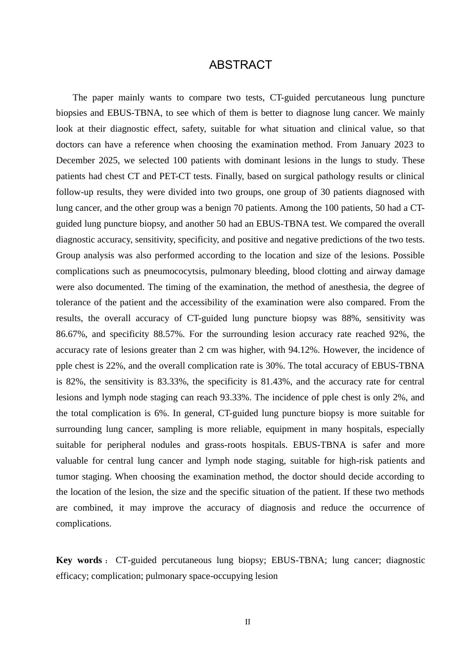 26年WH医学影像技术 CT引导肺穿刺与EBUS活检肺癌诊断价值比较10.68-AI(12741字).docx_第3页