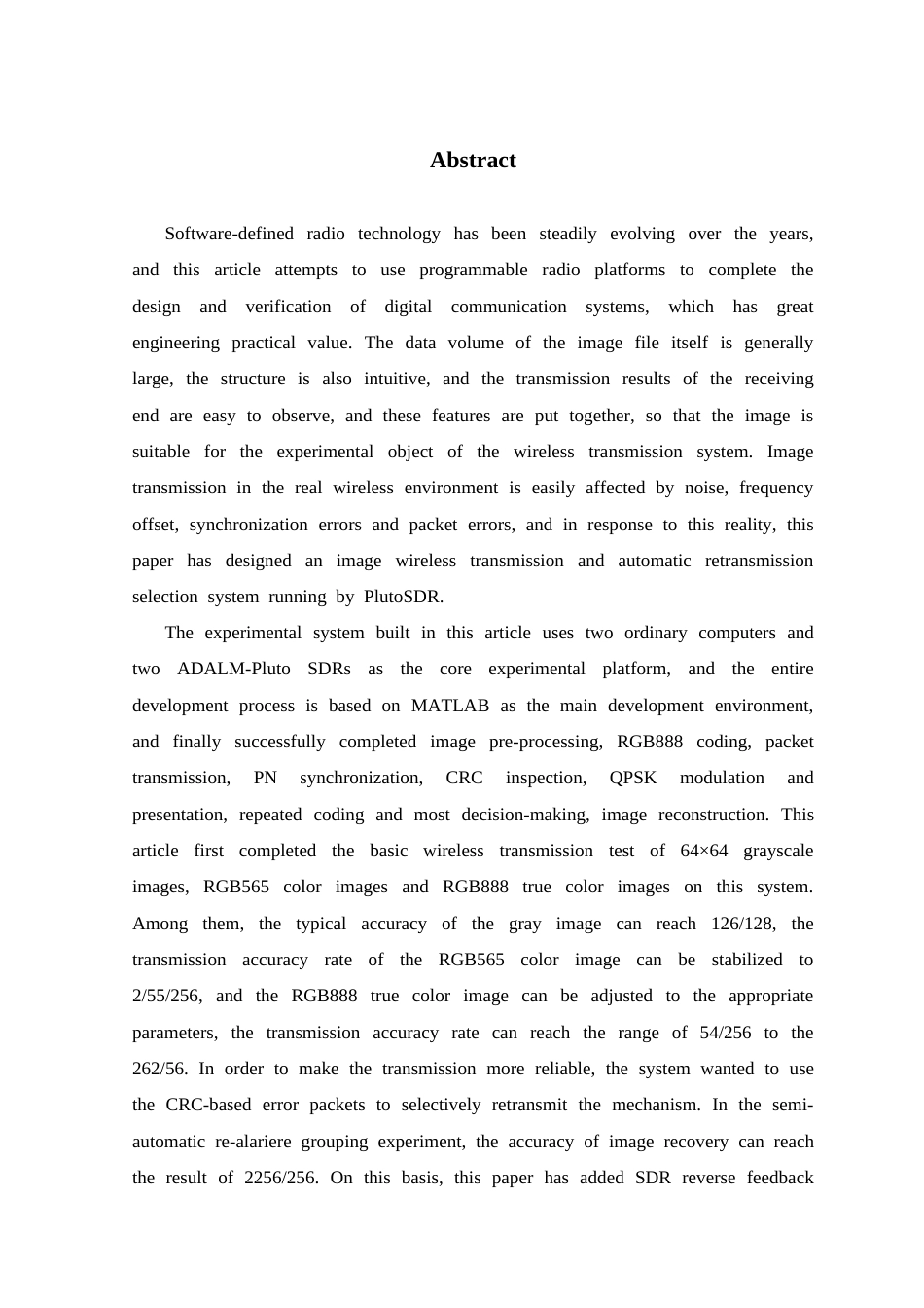 26年WP 基于软件无线电的传输图片文件的系统开发(19914字).doc_第4页