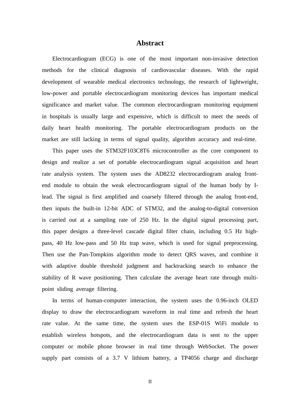 26年WP 基于STM32的便携式心率分析仪设计最终稿(17454字).docx_第2页
