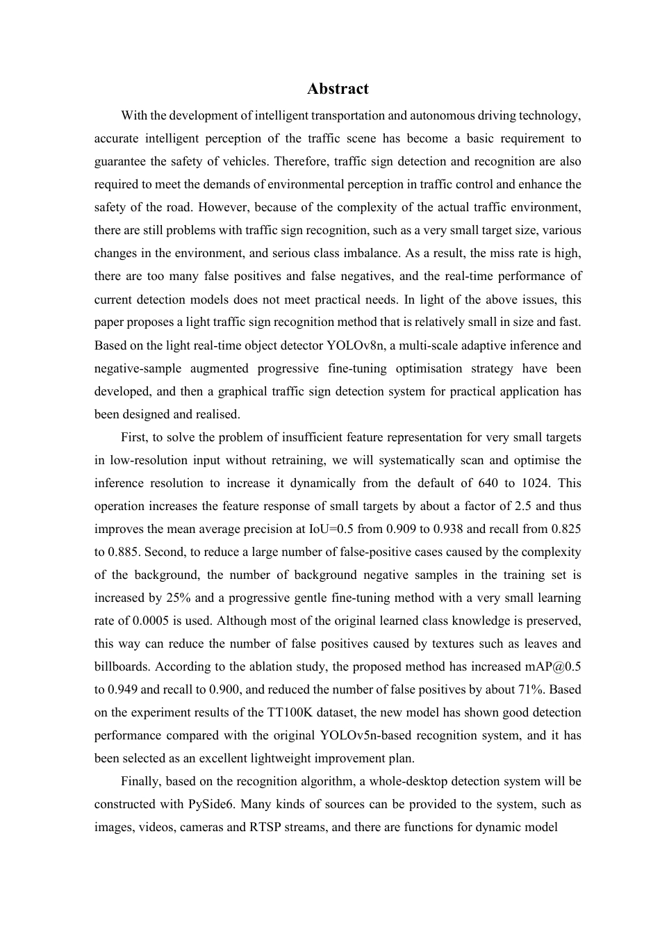26年WP 基于深度学习的交通标识识别系统设计与实现最终稿-约27538字符.pdf_第2页