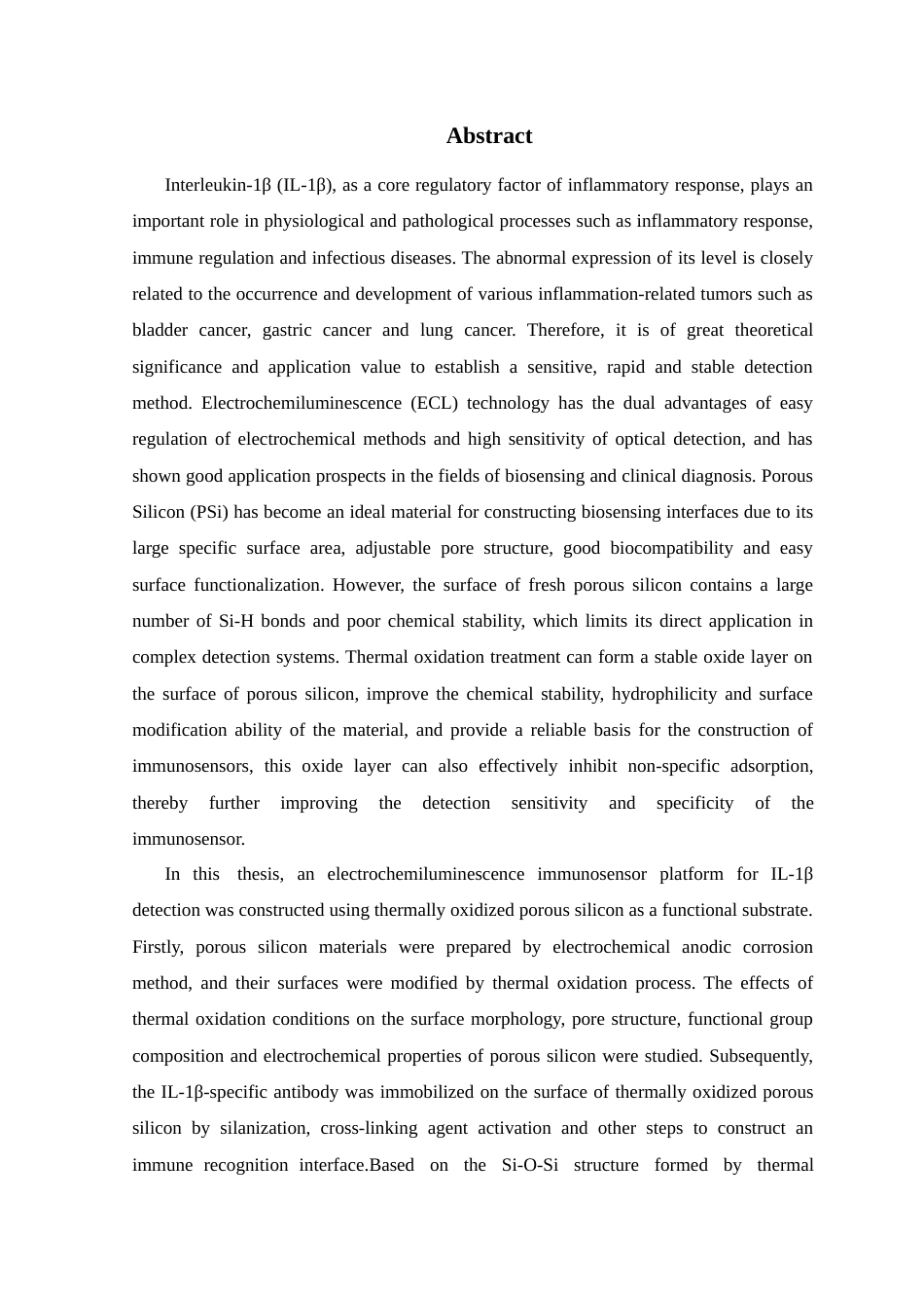 26年WP 热氧化多孔硅用于免疫传感器构筑及细胞因子1β电化学发光检测最终稿(15797字).docx_第3页